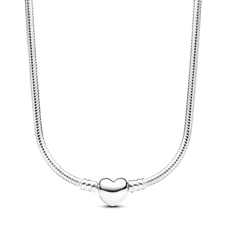 Collier femme pandora moments maille serpent fermoir cœur 393091c00 – colliers femme