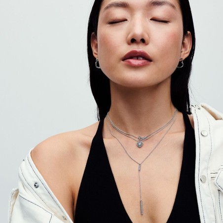 Collier femme pandora timeless à pendentif halo cœur scintillant 393099c01 – colliers femme