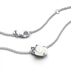 Collier femme pandora moments rose blanche en fleur 393206c01 - colliers-femme - edora - 3