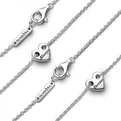 Collier femme pandora moments double rang cœur 393207c00 - colliers-femme - edora - 4