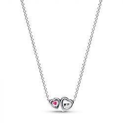 Collier femme pandora timeless à pendentif cœurs halo 393632c01 - colliers-femme - edora - 2