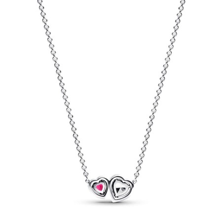 Collier femme pandora timeless à pendentif cœurs halo 393632c01 – colliers femme
