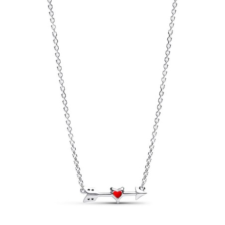 Collier femme pandora moments flèche &amp; cœur en verre de murano 393669c01 – colliers femme
