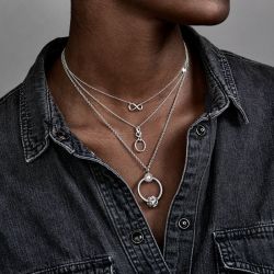 Collier femme pandora moments infini scintillant 398821c01 - colliers-femme - edora - 1