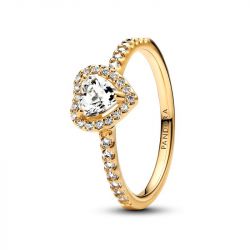 Bague femme pandora timeless cœur surélevé 168421c01 - bagues-femmes - edora - 1