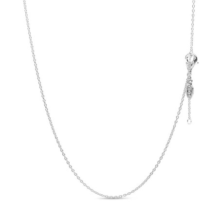 Collier femme pandora moments maille forçat 590515 – colliers femme
