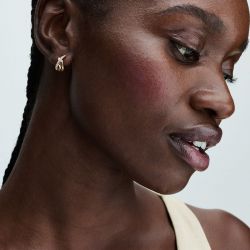 Boucles d'oreilles femme créoles pandora signature pavé croisées 263150c01 - boucles-d-oreilles-femme - edora - 1