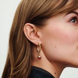 Boucles d'oreilles femme créoles pandora moments à charms  269532c00 - boucles-d-oreilles-femme - edora - 1