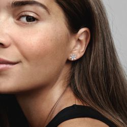 Boucles d'oreilles femme puces pandora timeless herbier scintillant 282407c01 - boucles-d-oreilles-femme - edora - 2