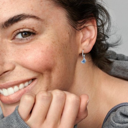 Boucles d'oreilles femme créoles pandora moments pendantes papillon bleu 290778c01 – boucles d'oreilles femme