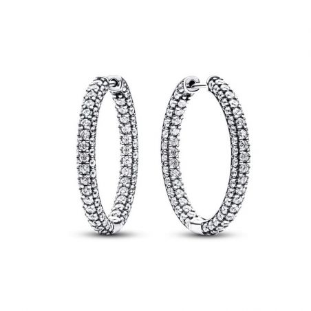 Creoles femme: créoles argent, or 18 carats & créoles or blanc - boucles-d-oreilles-femme - edora - 1