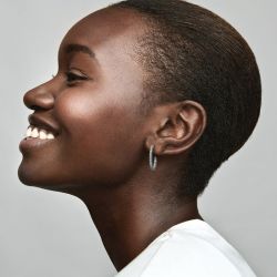 Boucles d'oreilles femme créoles pandora timeless simple rang pavées 293016c01 - boucles-d-oreilles-femme - edora - 2