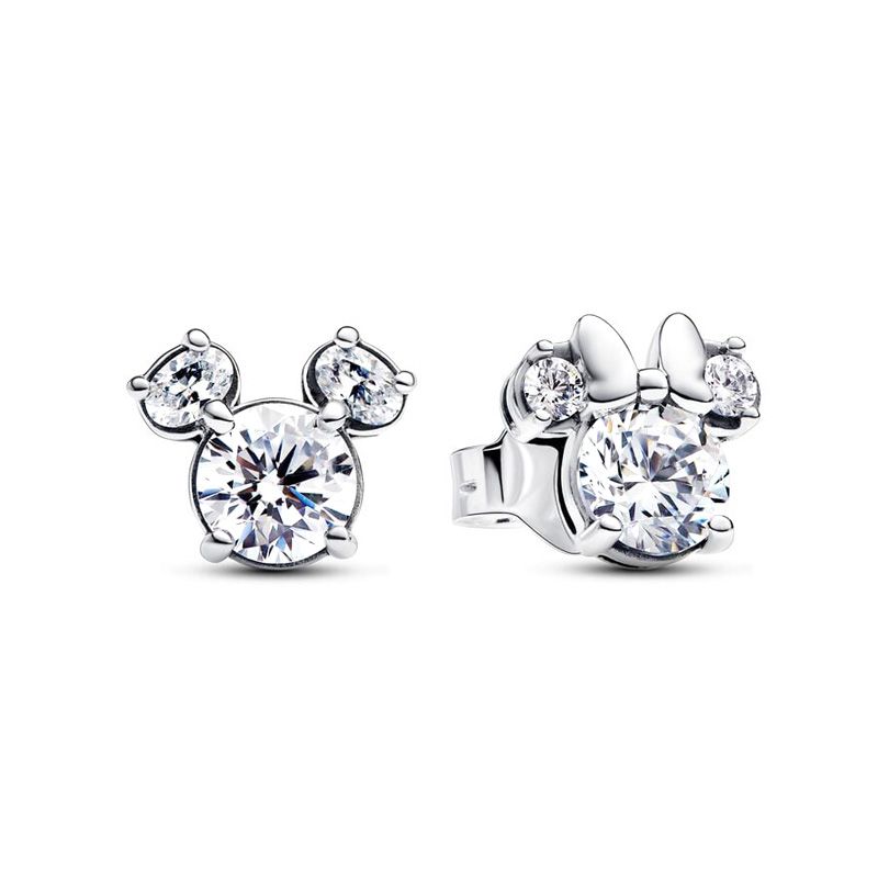 Boucles d'oreilles femme puces pandora scintillants disney mickey & minnie 293219c01 - boucles-d-oreilles-femme - edora