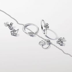 Boucles d'oreilles femme puces pandora scintillants disney mickey & minnie 293219c01 - boucles-d-oreilles-femme - edora - 3