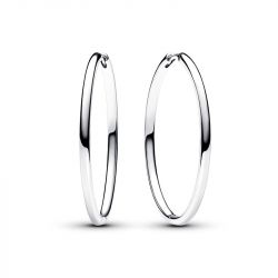 Boucles d'oreilles femme créoles pandora moments à charms 40 mm pandora moments 293336c00 - boucles-d-oreilles-femme - edora - 0