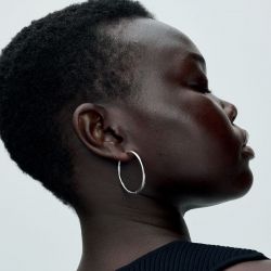 Boucles d'oreilles femme créoles pandora moments à charms 40 mm pandora moments 293336c00 - boucles-d-oreilles-femme - edora - 1