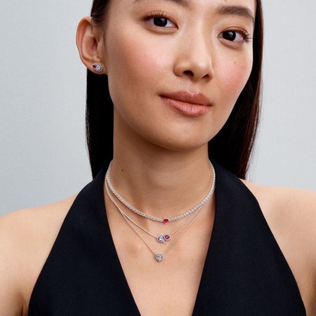 Boucles d'oreilles femme puces pandora timeless cœurs halo 293633c01 – boucles d'oreilles femme