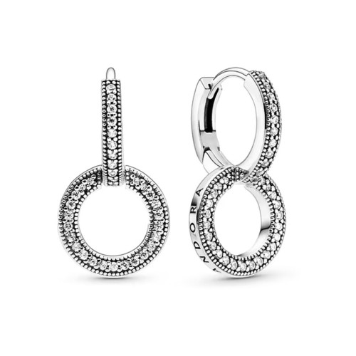 Boucles d'Oreilles Femme Pandora Doubles Scintillantes 299052C01
