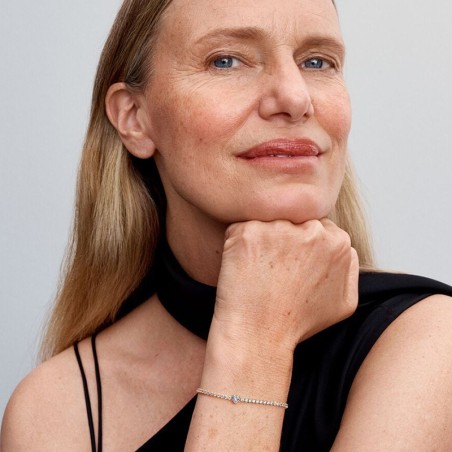 Bracelet femme pandora timeless rivière cœur scintillant 560041c01 – bracelets fantaisie