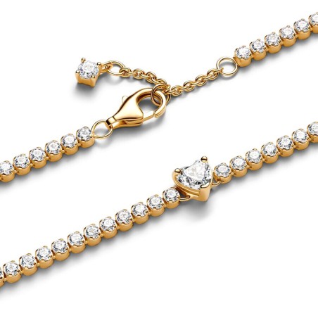 Bracelet femme pandora timeless rivière cœur scintillant 560041c01 – bracelets fantaisie