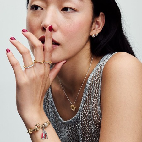 Bracelet femme pandora moments maille cloutée 562731c00 – bracelets femme