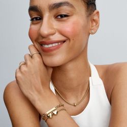 Bracelet femme pandora moments maille serpent 568748c00 - bracelets-femme - edora - 1