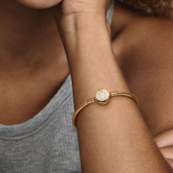 Bracelet femme pandora moments maille serpent o couronné scintillant 569046c01 - bracelets-fantaisie - edora - 1