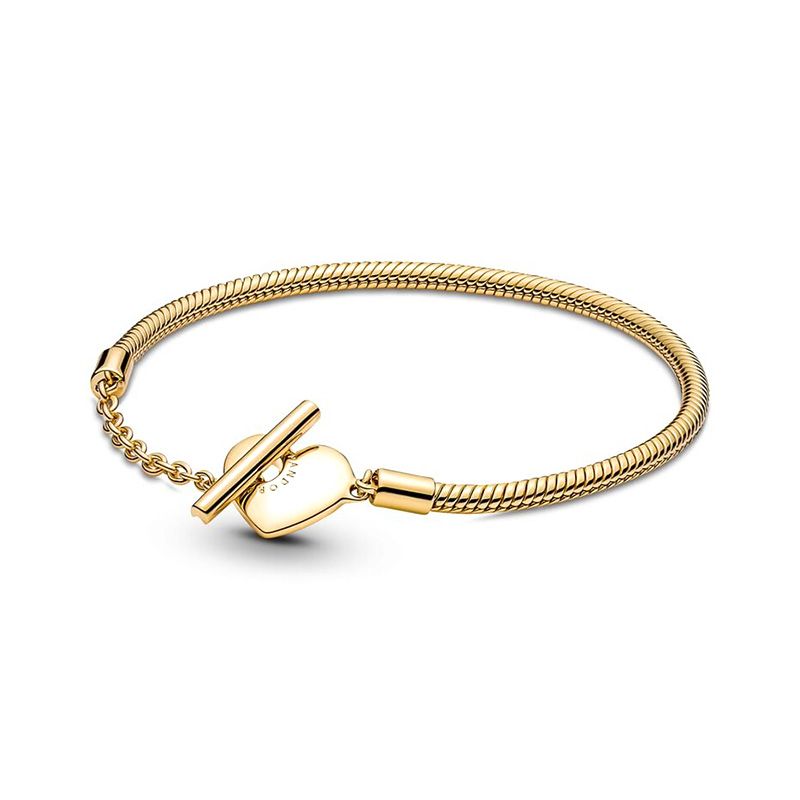 Bracelet femme pandora moments maille serpent barre en t 569285c00 - imports - edora