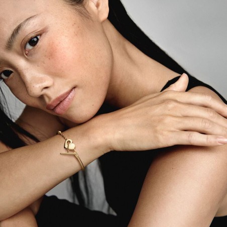 Bracelet femme pandora moments maille serpent barre en t 569285c00 – bracelet argent femme