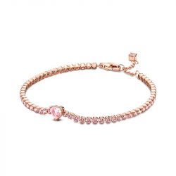 Bracelet femme pandora timeless rivière cœur scintillant 580041c01 - bracelets-fantaisie - edora - 0