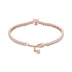 Bracelet femme pandora timeless rivière cœur scintillant 580041c01 - bracelets-fantaisie - edora - 2