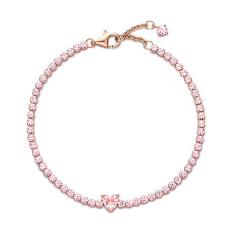 Bracelet femme pandora timeless rivière cœur scintillant 580041c01 – bracelets fantaisie