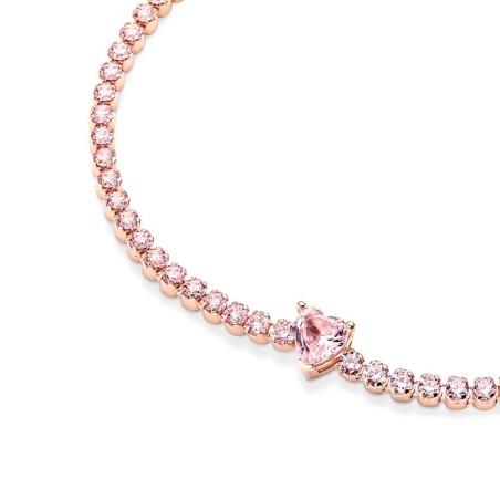 Bracelet femme pandora timeless rivière cœur scintillant 580041c01 – bracelets fantaisie