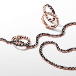 Bracelet femme pandora timeless rivière scintillant noir 581469c02 - plus-de-bracelets-femmes - edora - 4