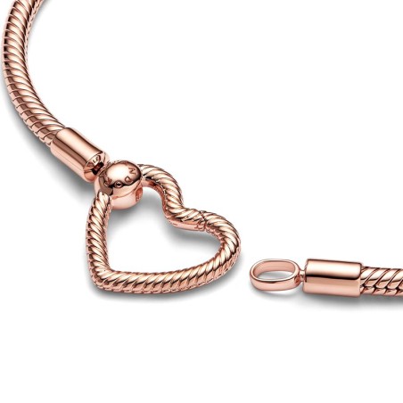 Bracelet femme pandora moments maille serpent fermoir cœur 582257c00 – tous nos bracelets femme