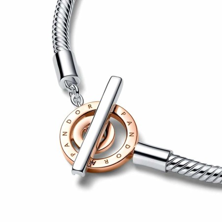 Bracelet femme pandora moments maille serpent fermoir en t 582309c00 – bracelet argent femme