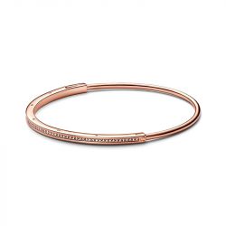 Bracelet femme pandora signature jonc pavé i-d 582313c01 - bracelet-argent-femme - edora - 0