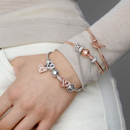 Bracelet femme pandora moments jonc 587132 – bracelet argent femme