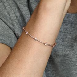 Bracelet femme pandora timeless barres pavé scintillant 589217c01 - plus-de-bracelets-femmes - edora - 3