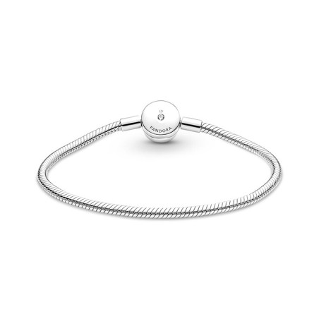 Bracelet femme pandora moments maille serpent halo 590038c01 – bracelet argent femme