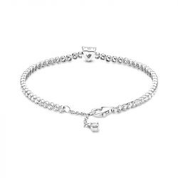 Bracelet femme pandora timeless rivière cœur scintillant 590041c01 - bracelet-argent-femme - edora - 2