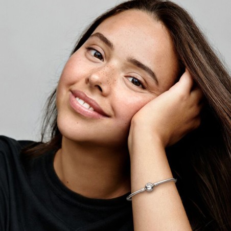 Bracelet femme pandora moments jonc 590713 – bracelet argent femme