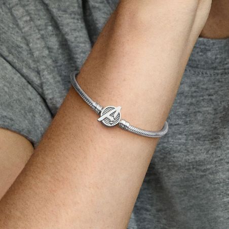 Bracelet or & argent, bracelet plaqué or, bracelet cuir & tissu (3) - bracelet-argent-femme - edora - 2