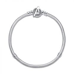 Bracelet femme pandora moments marvel maille serpent fermoir logo the avengers 590784c00 - bracelet-argent-femme - edora - 3