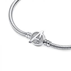 Bracelet femme pandora moments marvel maille serpent fermoir logo the avengers 590784c00 - bracelet-argent-femme - edora - 5