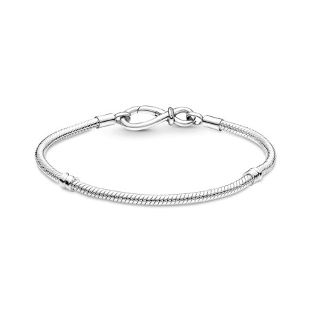Bracelet femme pandora moments maille serpent nœud de l'infini 590792c00 – bracelet argent femme