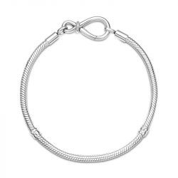 Bracelet femme pandora moments maille serpent nœud de l'infini 590792c00 - bracelet-argent-femme - edora - 3