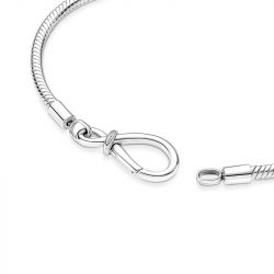 Bracelet femme pandora moments maille serpent nœud de l'infini 590792c00 - bracelet-argent-femme - edora - 5
