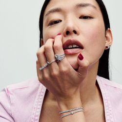 Bracelet femme pandora timeless rivière scintillant 591469c01 - bracelet-argent-femme - edora - 6