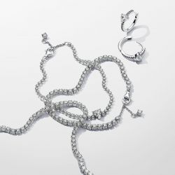 Bracelet femme pandora timeless rivière scintillant 591469c01 - bracelet-argent-femme - edora - 7